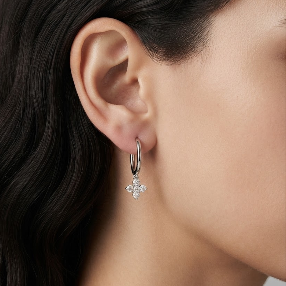 Lia Diamond Accent Hoop Earrings