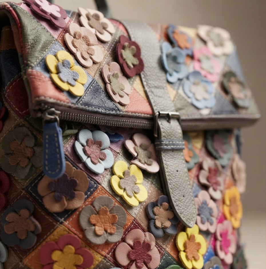 Averia Tasche aus echtem Leder in leuchtender Farbe