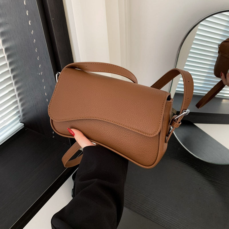 Celestia Curve Baguette Shoulder Bag