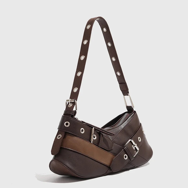 Elysian Schultertasche mit Schnallenriemen