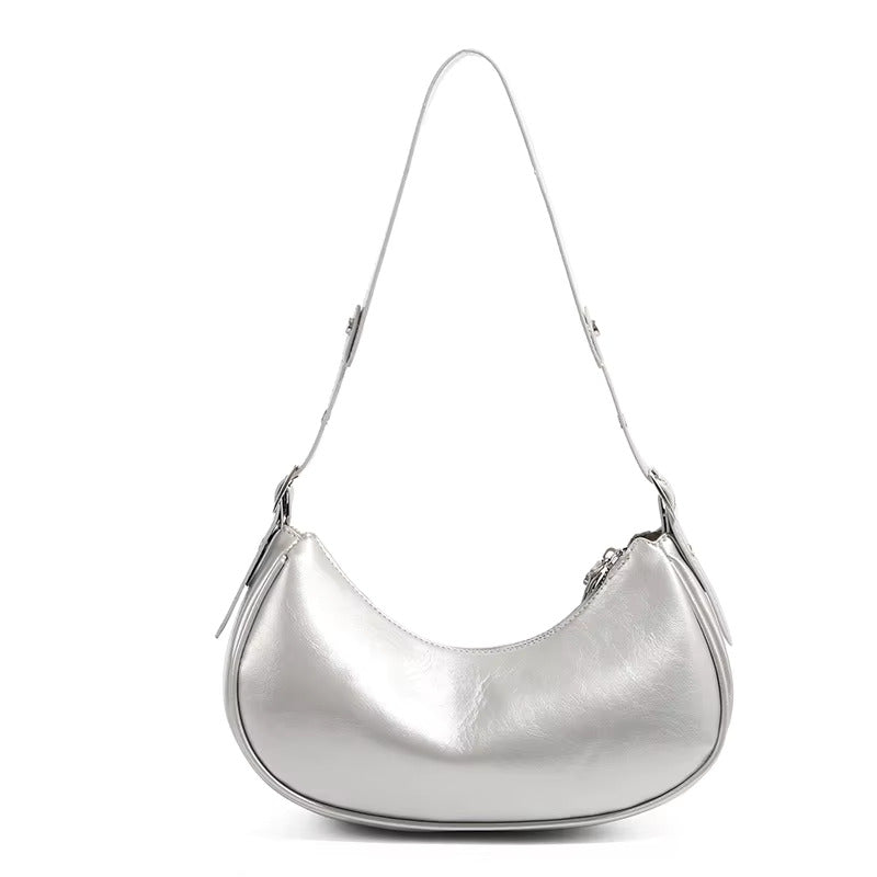 LunaEdge Buckle Crescent Hobo Bag