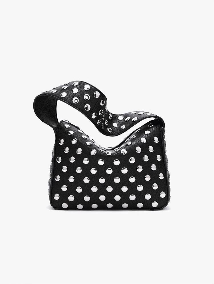 Ebon Élan Structured Shoulder Bag
