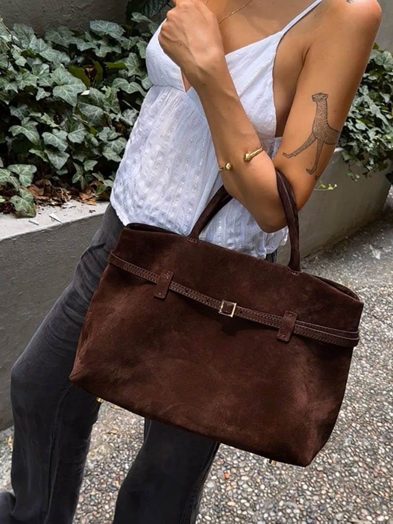Comelia Vegan Suede Tote