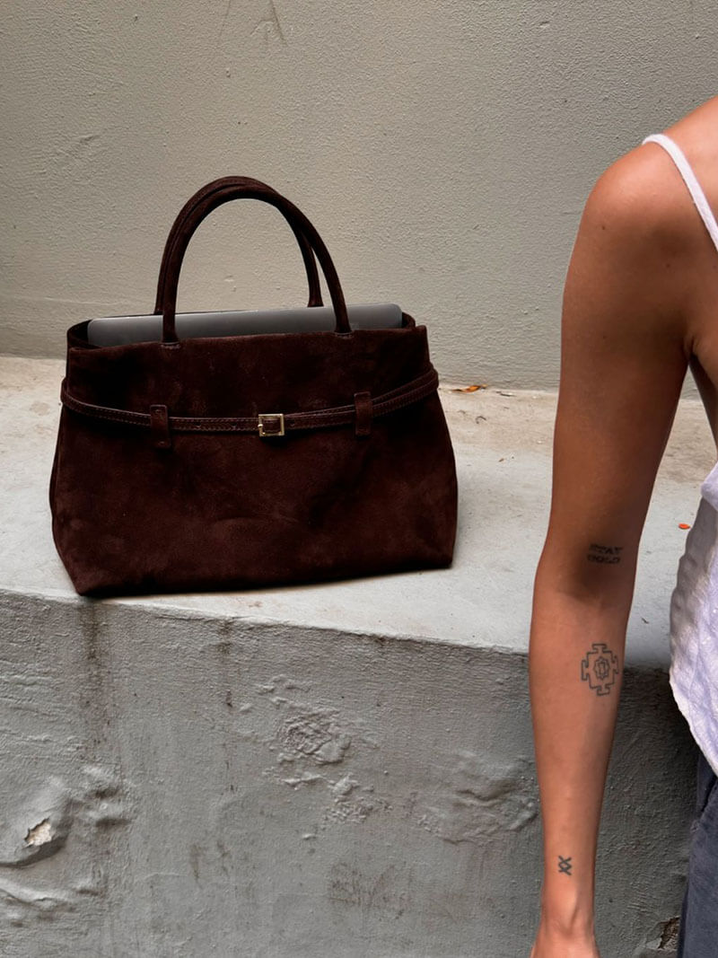 Comelia Vegan Suede Tote