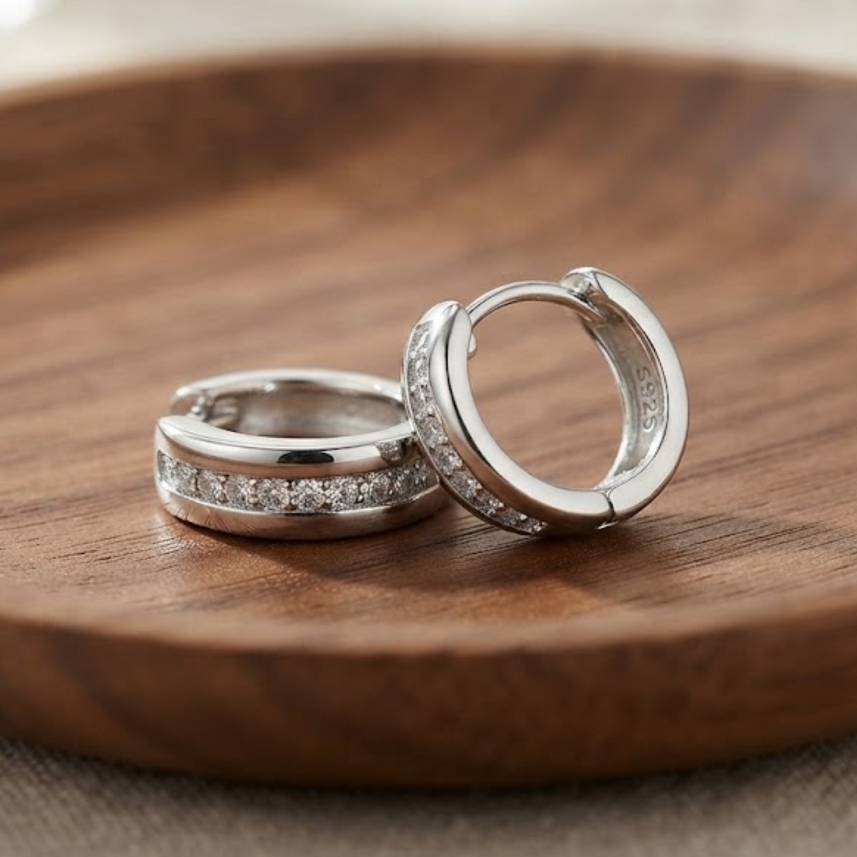 Rosaline Crystal Hoop Earrings