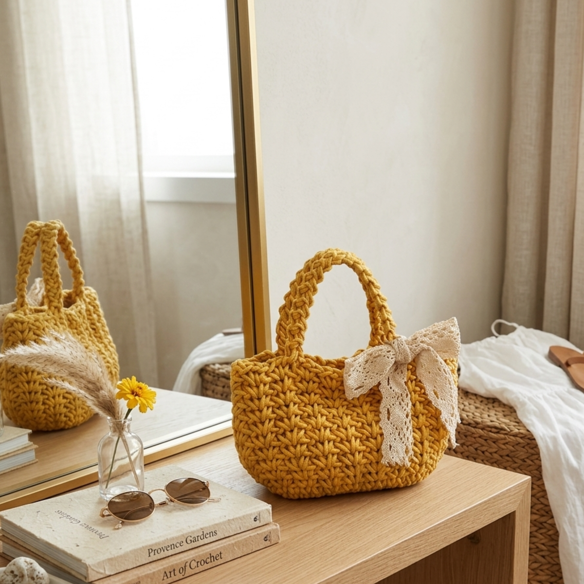 Minimalistische Soft-Weave-Shopper-Tasche – Nachhaltige Tasche
