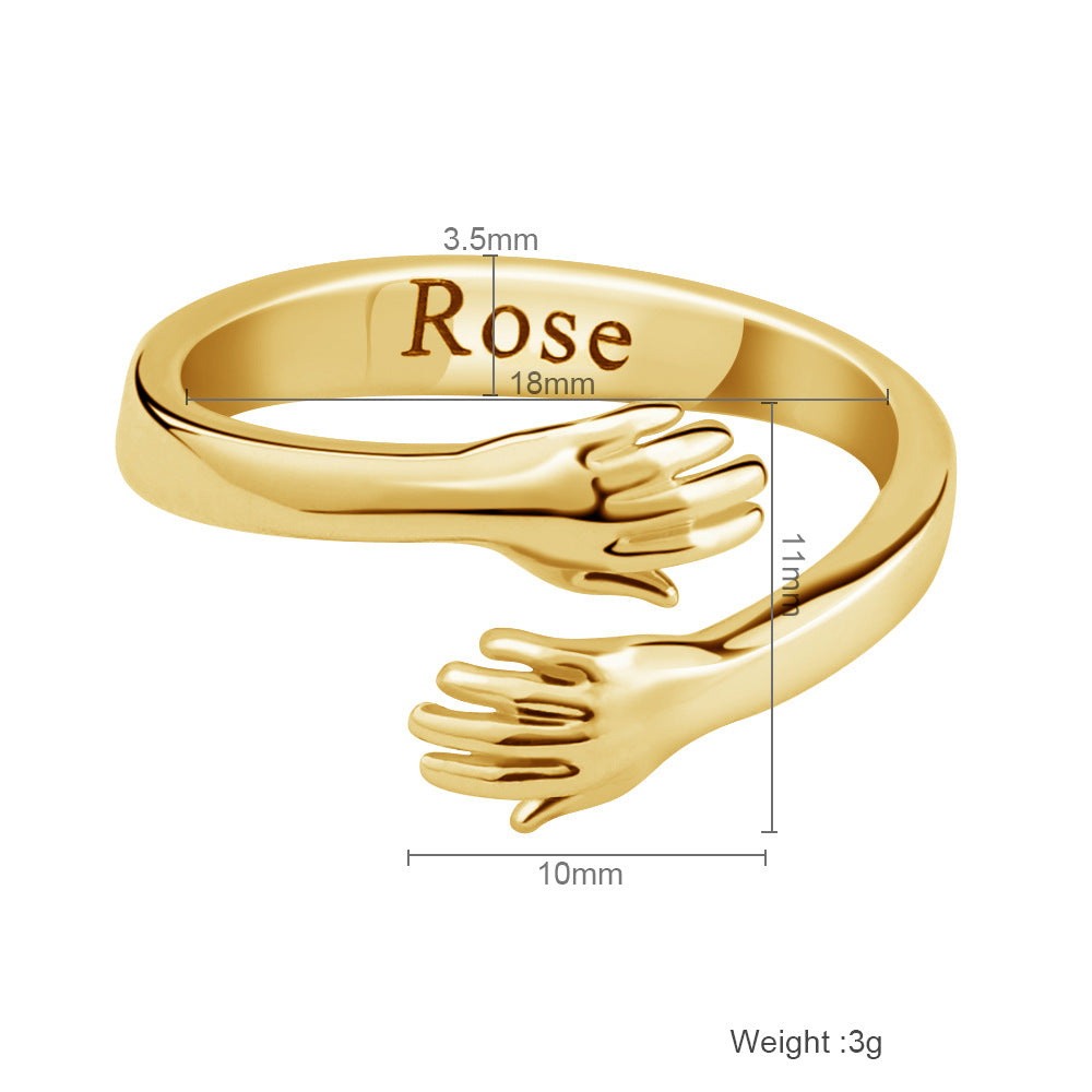 Personalised Hug Ring