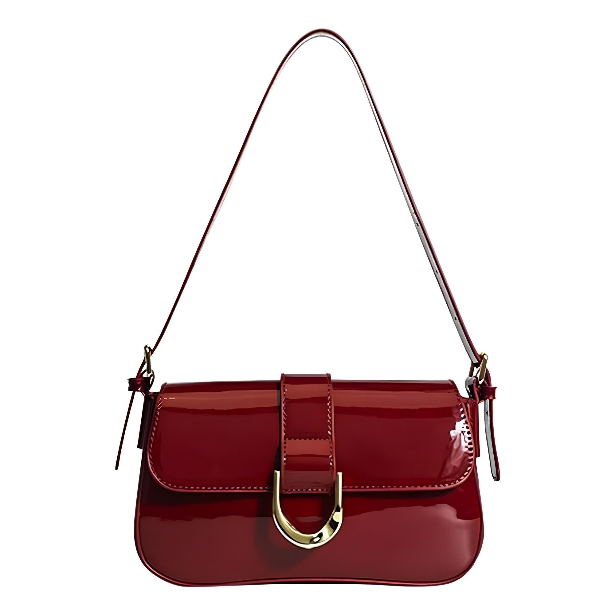 Crimson Grace Vegan Leather Shoulder Bag