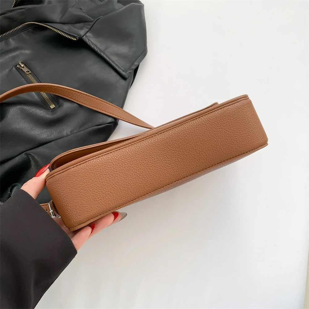 Celestia Curve Baguette Shoulder Bag