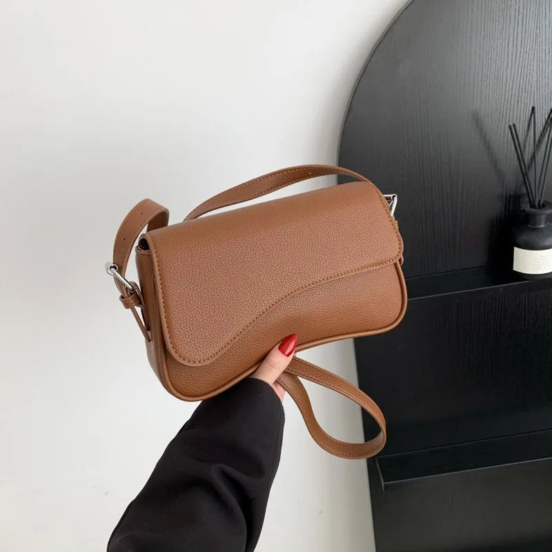 Celestia Curve Baguette Shoulder Bag