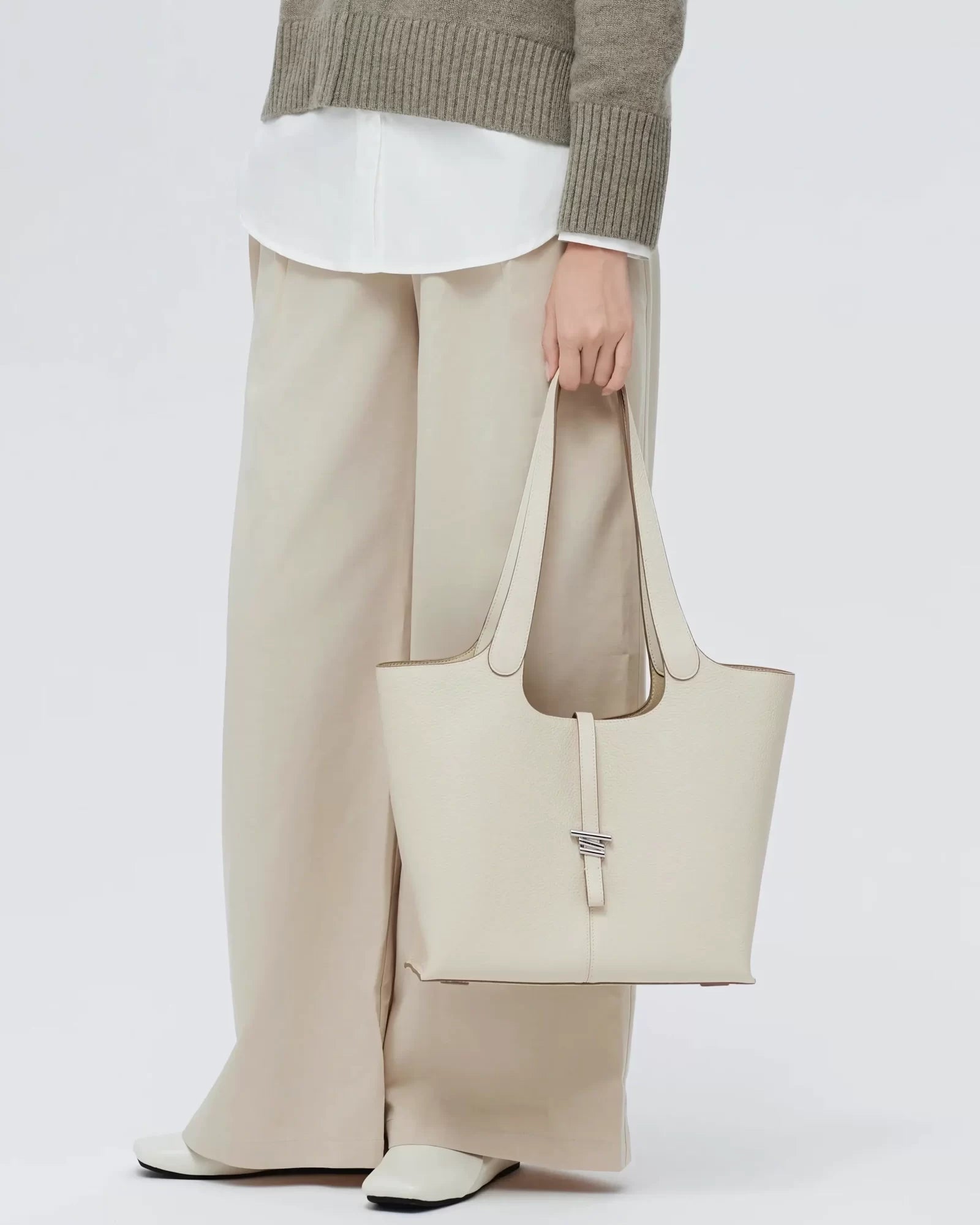 Professional Elegance Leather Laptop Tote