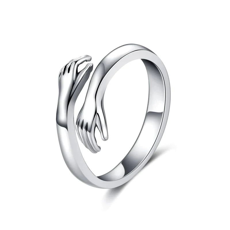 Sterling Silver Hug Ring